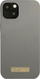 Mbështjellës telefoni Guess Silicone Logo Plate MagSafe për iPhone 13 mini, gri