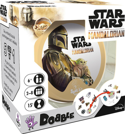 Lojë me letra Rebel Dobble Star Wars Mandalorian, për gjithë familjen, nga 6 vjeç e lart