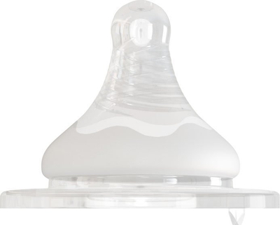 Gumë biberoni Neno Size M, 3–6 muaj, set 2 copë, transparente