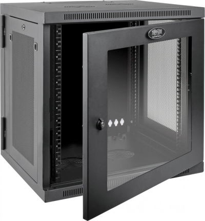 Kabinet rack muri Tripp Lite SRW12USDPG, 12U, derë akrilike, i zi
