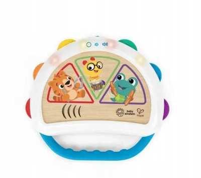Lodër tamburinë Hape Baby Einstein Magic Touch, muzikore, me drita, shumëngjyrëshe