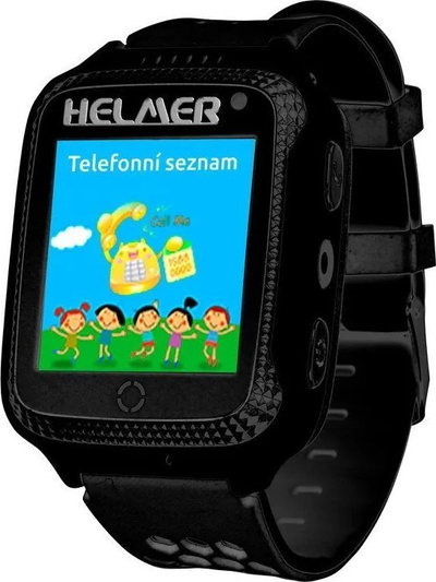 Orë e zgjuar Helmer LK 707 për kalamajt, 1.44", GPS, e zezë