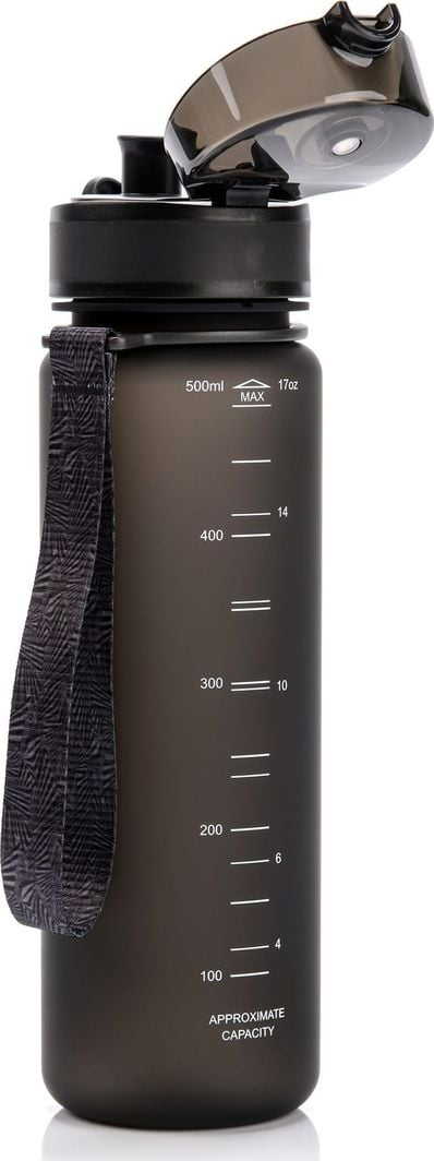 Shishe sportive Meteor 74582, 500ml, tritan, e zezë