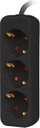 Kabllo zgjatëse Lanberg Skirting, 1.5m, e zezë