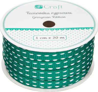 Shirit grosgrain Dp Craft DPTA-037, 1cm, 20m, jeshil për zbukurime