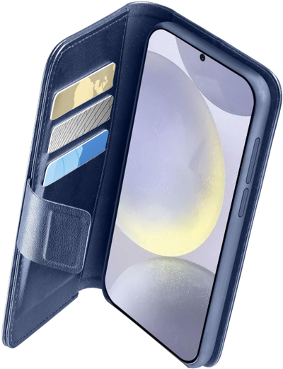 Футрола за телефон Cellularline Book Agenda 2 за Samsung Galaxy S25 Ultra, тип книга, отпорна на удари, црна