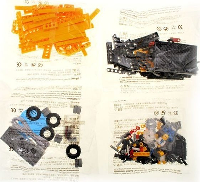 Set teknik për ndërtim Hans G 1404, 296 copë, 4n1 me motor, shumëngjyrësh