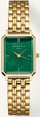 Orë dore për femra Rosefield The Octagon XS Emerald, e artë