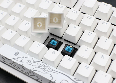 Tastierë Ducky One 2 White Edition, Cherry MX Speed Silver, LED e bardhë, e bardhë