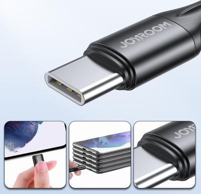 Kabllo USB C Joyroom N1 60, 60W, 2m, e zezë