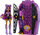 Kukull Monster High Clawdeen Wolf Monster Mysteries, me garderobë kasafortë, me aksesorë surprizë, vjollcë