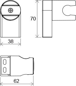 Derë dushi Ravak Chrome 611.00 X07P011, xham i tejdukshëm, kornizë krom, e tejdukshme