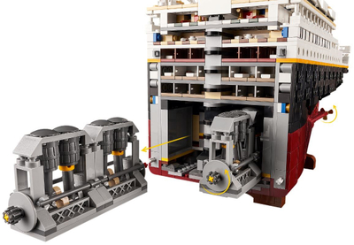 Set LEGO Icons Titanic 10294, model koleksionues, mbi 9000 pjesë, shumëngjyrësh
