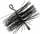 Furçë pastrimi oxhaku Geko Chimney Brush PVC, 120mm, plastike