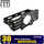 Mbajtëse sipërfaqe Inoxx HB UFO Handle FS, për projektorë LED High Bay 100W 200W, e zezë