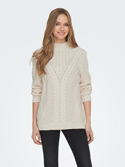 Triko ONLY ONLNORA 15295457 Cloud Dancer