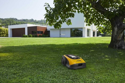 Robot kositës Stiga Stig 600, 600 m², bateri 2.5 Ah, i verdhë