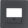 Element qendror për prizë altoparlanti Berker Q.1/Q.3 10336086, TAE, antracit velvet