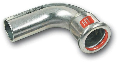 Nyje këndi SANHA SANHA-THERM INDUSTRY, çelik C, 90°, d28, argjend