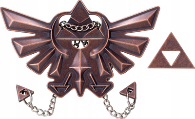 Puzzle metalik Hanayama Legend of Zelda Hyrule Crest, Triforce, dekorativ, i artë