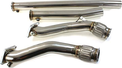 Downpipe TurboWorks Audi S4 B5 2.7 Biturbo, inox, diametër 3"