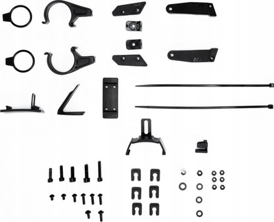 Set mbrojtësish balte Acid BB 27.5", 65 mm, i zi