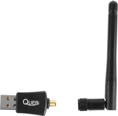 Adapter WiFi USB REBEL KOM0640-5, lidhje pa tela, i vogël në trup, i zi