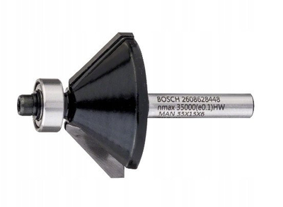 Freza kantosje Bosch 2608628448, diametër 6 mm, gjatësi 56 mm