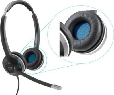 Заменски перничиња за слушалки Cisco Headset 560 Series, 8 парчиња, црна