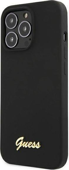 Futrollë telefoni Guess GUHMP13XLSLMGBK për iPhone 13 Pro Max 6.7\", silikon, e zezë
