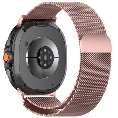 Rrip çeliku Tech-Protect Milanese për Samsung Galaxy Watch 8 Classic, çelik inox, për smartwatch, rozë