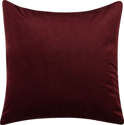 Jastëkë dekorativë Beliani CALLA, set 2 copë, velvet, 45 x 45 cm, të kuq