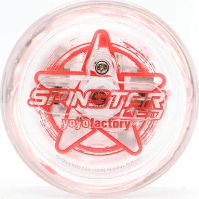 Jojo Yoyofactory Spinstar LED, trup transparent, drita LED të kuqe