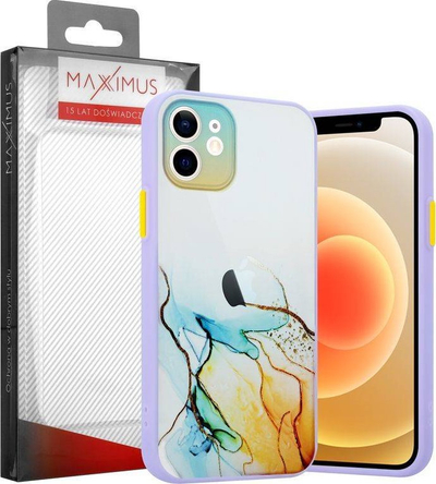 Mbulesë telefoni MX Aquarelle për iPhone 12 Pro, TPU PC, yellow navy