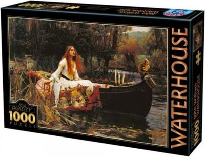 Puzzle DToys Waterhouse The Lady of Shalott, 1000 copa, shumëngjyrësh