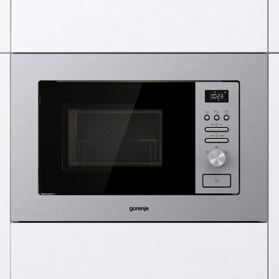 Furrë me mikrovalë Gorenje BMI201AG1X, me skarë, inoks
