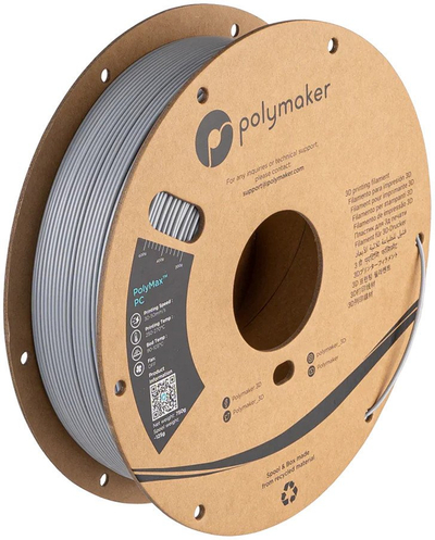 Филамент 3D Polymaker PolyMax Tough PC, 1.75mm, 750g, сив