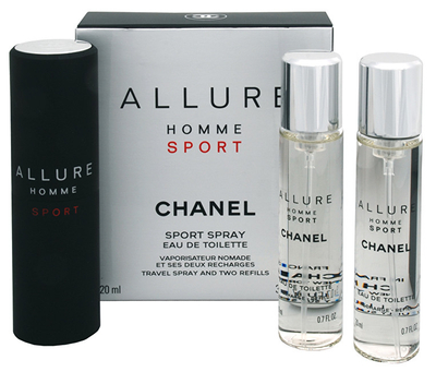 Eau de toilette Chanel Allure Homme Sport, 3 x 20 ml