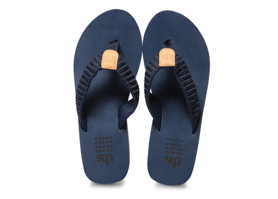 Flip-flop për gra TBS Granada, platformë, navy e bardhë