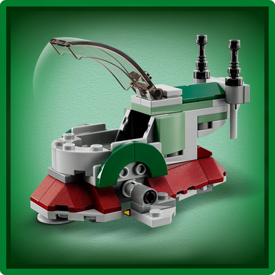 Lodër LEGO Star Wars Boba Fett Starship Microfighter 75344, 85 copë, për kalamaj 6+, shumëngjyrëshe