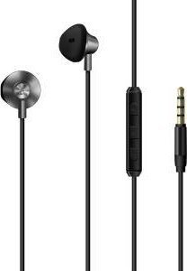 Kufje me tela Energizer Wired Earbuds, 3.5mm, me mikrofon, të zeza