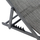 Karrige lounge profesionale KEA, alumin & textilene, 59.5×102.5×94 cm (HM5076.10), gri