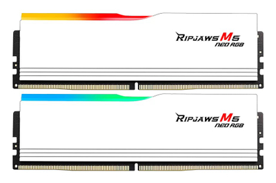 Мемориска RAM G.Skill Ripjaws M5 Neo RGB, 64GB DDR5, 6000MHz, бела