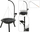 Grill me qymyr PROGarden Tripod, diametri 55 cm, lartësi 100 cm, i zi