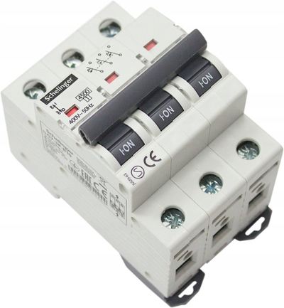 Ndalues qarku Schelinger C, 16A, 3 faza, 400V AC, gri
