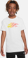 Bluzë sportive për kalamaj Nike Sportswear, logo me flakë, madhësia M 137-147 cm, e bardhë