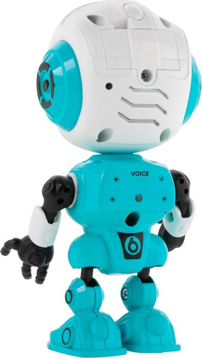 Lodër robot interaktiv Rebel Robot ZAB0117B, që përsërit fjalë, me drita LED, shumëngjyrëshe