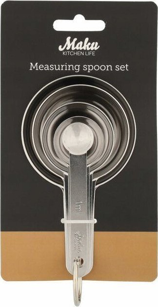 Set gotash matëse, 5 copë, çelik inox, argjendtë