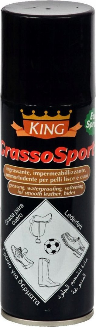 Spray mbrojtës për lëkurë King Grasso Sport, 200 ml, pa ngjyrë