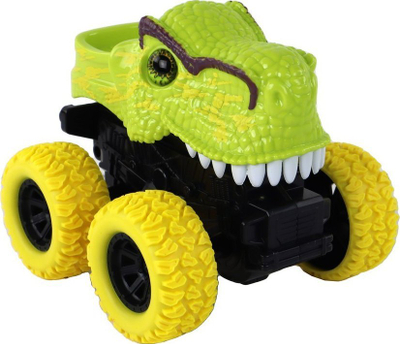 Makinë lodër dinosauri Tyrannosaurus Rex, mekanizëm fërkimi, e gjelbër